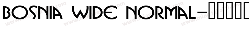 Bosnia Wide Normal字体转换